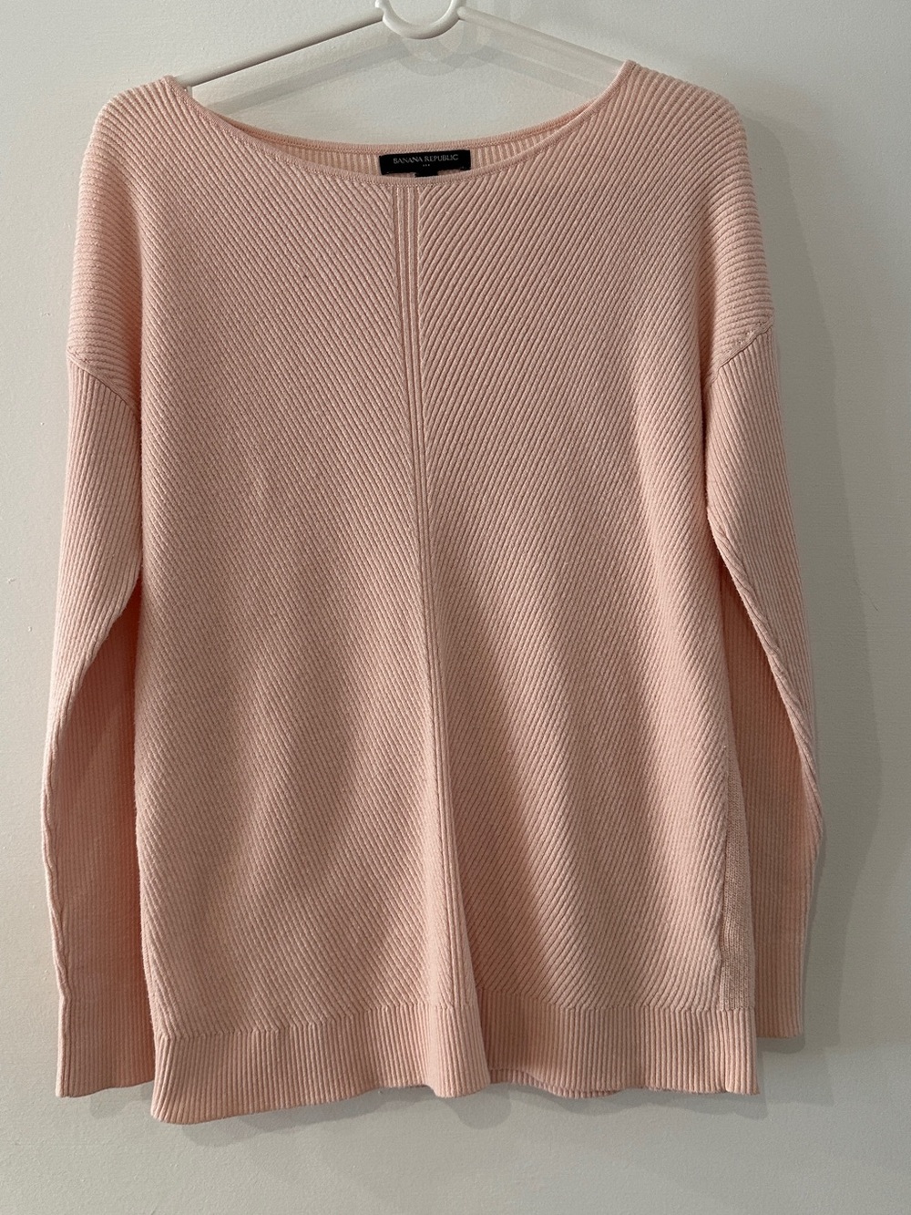 Banana Republic Women's Light Pink Ribbed Sweater s
